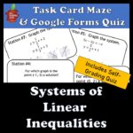 Task Card Maze - Systems of Linear Inequalities